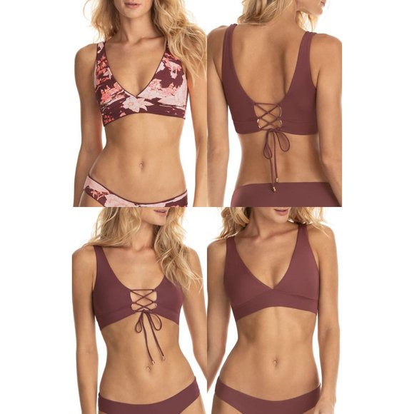 Maaji Other - Maaji Crimson Circus Allure Reversible Bikini Top